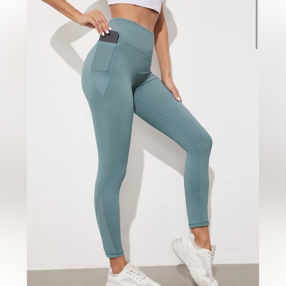Shien, High Waist Sport Leggings with Phone Pocket